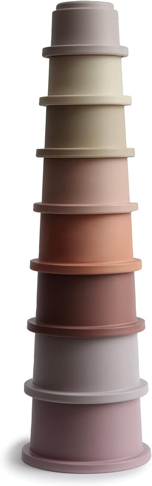 Stacking Cups Toy 8 Pieces Non Toxic Plastic for Babies Developmentally Safe