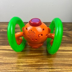 Bright Starts Light Up Roll Glow Monkey Developmental Play Learn Toy Works