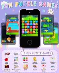 Kids Smart Gifts for Girls 6-8 Year Old,Touchscreen Toy Cell with Multi APPs …