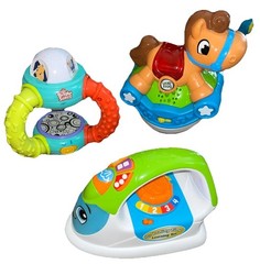 LeapFrog & Bright Starts Infant Toddler Toys Lot of 3 Lights, Sounds Movement C6