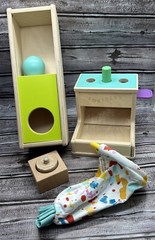 Lovevery The Thinker Play Kit 11-12 months PARTIAL Montessori Wood Toys Organic