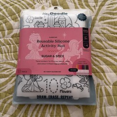 Hey Doodle Sugar & Spice Magical Creatures Reusable Silicone Mat Coloring