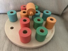 Lovevery – Wooden Stacking Pegboard, from Adventurer Play Kit 16-18 Months