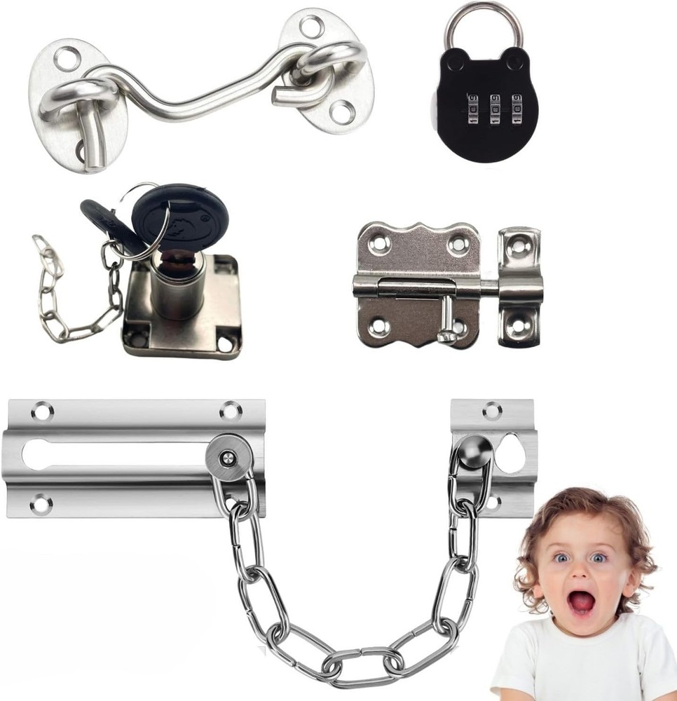 5 Pieces Busy Board DIY Accessories for Toddlers – Sensory Board Parts – Latch-