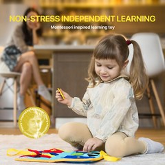 Montessori Educational Toy. Learning Busy Board for Toddlers. Homeschool, Gift