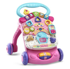 VTech Stroll & Discover Activity Walker Pink Baby Toddler Push Walker Toy