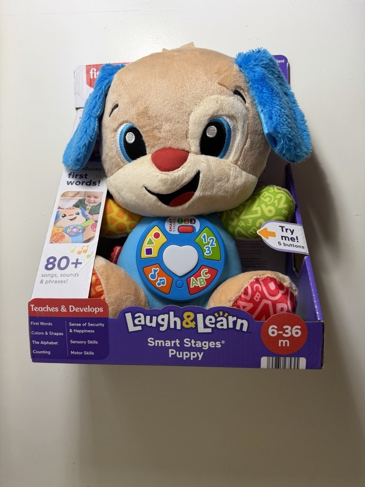 Fisher-Price Laugh & Learn Smart Stages Puppy Learning Toy, Counting 6-36m