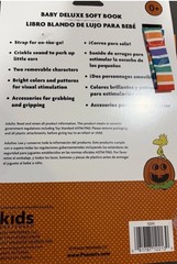 Peanuts Baby Deluxe Soft Snoopy Book Peanuts Halloween New