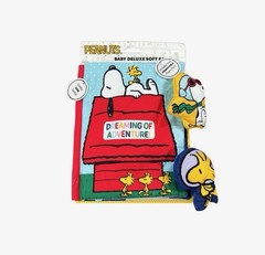 Peanuts Baby Deluxe Soft Book With Crinkle Sound & Removable Characters 0+ Month