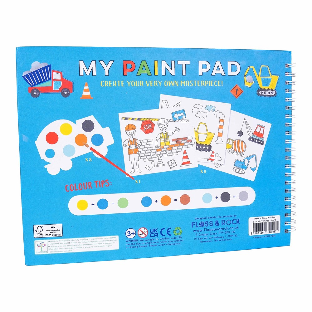 Floss & Rock My Painting Construction Ages 3 Up Multicolor 62 inch 27cm Travel