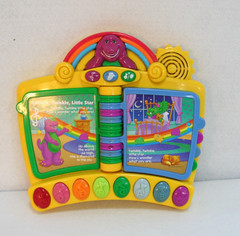 Barney Sing ‘n Play Musical Book Baby Toy Twinkle Little Star Itsy Bitsy Spider