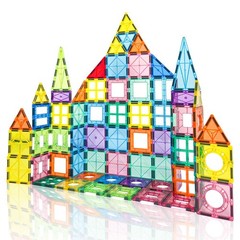 Magnetic Tiles Toys for Kids Preschool Learning, Magnetic Blocks Sensory Montess