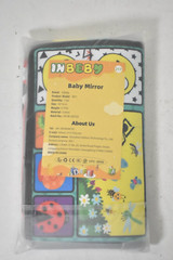 Inbeby Tummy Time Mirror Toy Black/White HIgh Contrast 0-6 Months w Squeaker