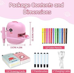 Drawing Robot for Kids, Interactive Educational Drawing Robot with Voice Inte…