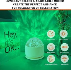 Calming Sensory Lights, Sensory Toys for Kids with Autism, Ocean Light Projec…