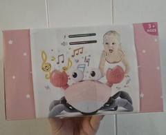 Crawling Crab Musical Activity Toy Sea Life Crab Theme Pink/Gray Ages 3+