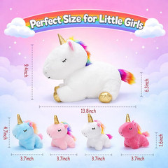 Toys for Girls Ages 0 1 2 3 4 5 6 7 8+ Years – Unicorn Mommy Stuffed Animal with