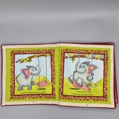 ‘A Jungle Story’ Soft, Washable, Cloth Book for Baby / Toddler Handcrafted