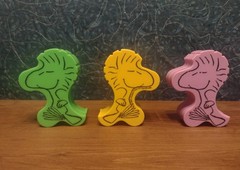 United Feature Syndicate Peanuts Snoopy & Woodstock 6pc Multicolor Stacking Toy
