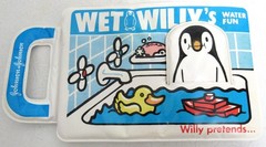 Vintage Wet Willy’s Water Fun Bath Book Toy Vinyl Johnson & Johnson 1982