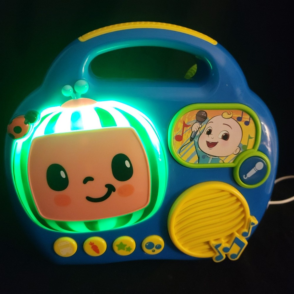 Cocomelon My First Sing-Along Boombox W/Built-in Microphone 2021 VIDEO! NICE!
