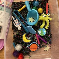 Outer Space Sensory Bin Creativity For Kids Imaginative Play 3+
