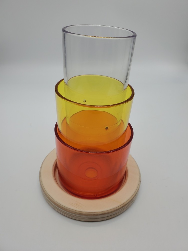 Lovevery The Explorer 9 – 10 Months Transparent Tube Tower Complete Three Tubes
