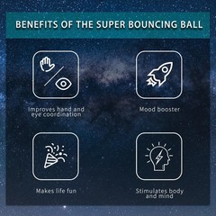 Super Bouncing Ball,Children’s Super Hot, Easy to Grasp and Capture Suitable