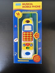 Vintage New Megcos Toddler Phone Toy Musical Learning Mirror Talking Numbers