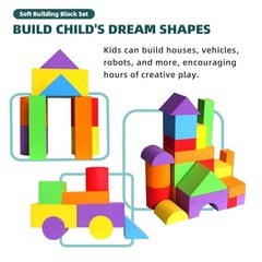 Foam Building Blocks Toddlers Soft Stacking Baby Blocks Toys 18M+ Large