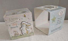 Guess How Much I Love You Wooden Shape Sorter with Rope Handle, 7 Blocks, NEW
