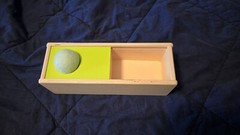 Lovevery Blue Sliding Top Box The Thinker Play Kit W Felt Ball Montessori 0-12