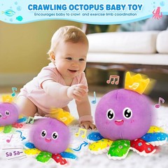 Musical Toys for Babies 6-12-18 Months, Multi-Functional Interactive Crawling Da