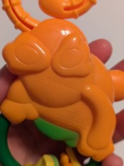 Rainforest Monkey Rings Activity Rattle Hanging Toy Fisher Price Orange Green