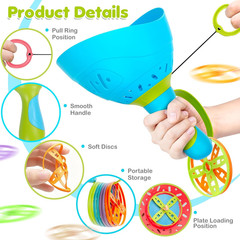 Outdoor Toys for Kids Ages 4-8, 3 Packs Flying Catching Game, outside Manual Cap