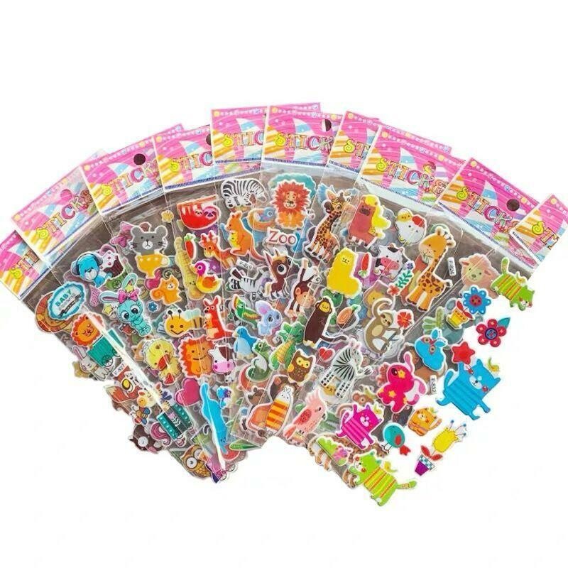 20pcs carton stickers for boys and girls children birthday gifts randomly