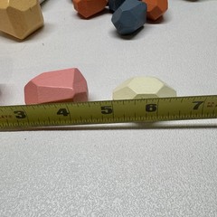 31 PCS Wooden Balancing Stacking Stones Rocks Of Wood Building Blocks Set Nature