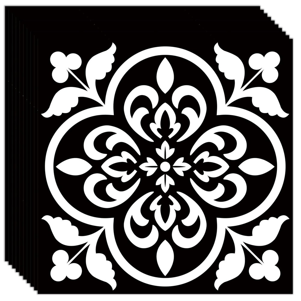 VICCI 24pcs Floor Tile Decals Peel and Stick Backsplash Wall Tiles Stickers 7…
