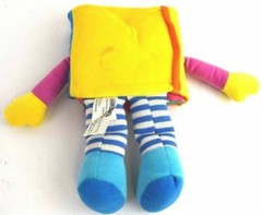1997 Learn & Play Inc Plush Childrens Book Toy Polyester Fibers PA6664 07701 12″
