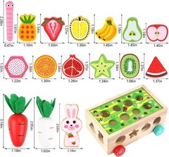 Montessori Wooden Shape Sorting Toy for 1-3 Olds