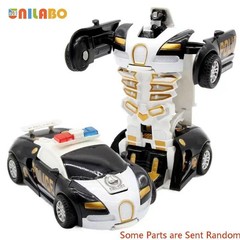 Transformable Robot Sports Car Toy Educational Kids Gift Colorful Play Fun