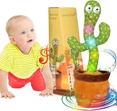 Talking Cactus Toy, Interactive Dancing Repeating Toy for Toddler Baby Kids