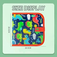 Reusable Erasable Doodle Book Kids Drawing Pad with 12 Watercolor Pens Toy Set