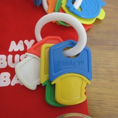 Infant Baby Toy Lot 8 Piece Sensory Learning Key Rings Rattles Colorful Teething