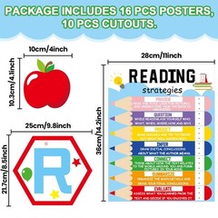 gisgfim Colorful Reading Posters for Classroom Reading Corner Bulletin Board …