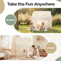 Kids Play Tent with Mat Princess Playhouse for Boy Girls, Toddler Tent Indoor…