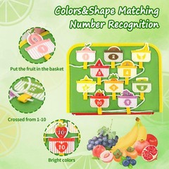 Toddler Busy Board, Farm Busy Book Montessori Toys for Toddlers, Sensory Boar…