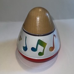 Rotating HAPE Spin & Play Baby Music Box for Newborns Notes Star Color Wood Used