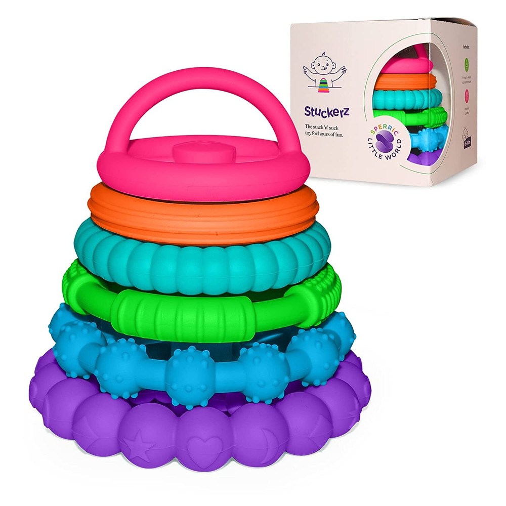 Silicone Stacking Toy – Premium Stacking Teethers- Interactive and Fun for Baby