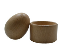 Lovevery Replacement Wooden Egg and Cup Montessori Baby Toy Natural Beech Wood